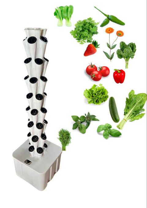 Vertical Hydroponic Tower